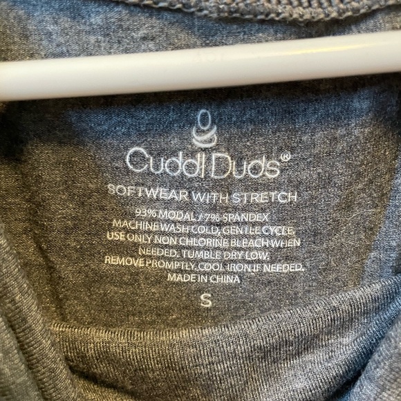 Cuddl Duds cowl neck tunic length top - Picture 2 of 3